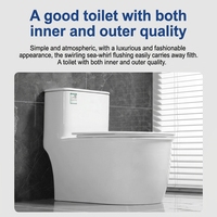 Toilet Keramik Satu Bagian Desain Minimalis Modern Dual-Flush, Kaliber Besar, Model Berdiri, dengan Jet Siphonic, Langsung dari Pabrik