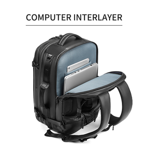 <span class=keywords><strong>Sac</strong></span> <span class=keywords><strong>à</strong></span> <span class=keywords><strong>dos</strong></span> <span class=keywords><strong>convertible</strong></span> de luxe pour ordinateur portable 56L grande capacité avec compartiment <span class=keywords><strong>à</strong></span> chaussures indépendant, résistant <span class=keywords><strong>à</strong></span> l'eau, idéal pour les voyages d'affaires - Product Image 5