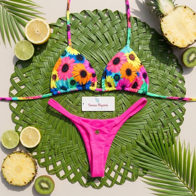 Wholesale Brazilian Bikini Set Sexy Custom logo Mini Thong Bikinis for Women Micro Swimsuit Beachwear Print Pattern 2-Piece Set