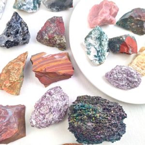 Matériaux de haute qualité guérison spirituelle soulager le Stress lépidolite mousse Agate cristal multi matériel <span class=keywords><strong>pierre</strong></span> brute pour la décoration - Product Image 4