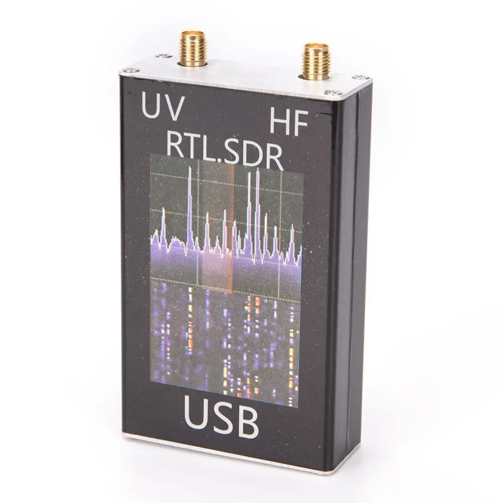 Ham radyo alıcısı 100KHz-1.7GHz tam bant UV RTL-SDR USB Tuner alıcı USB Dongle RTL2832u R820t2 Ham radyo