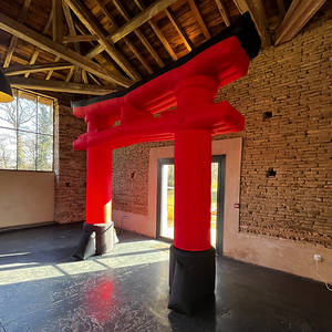 Arco Inflable Rojo, Puerta de <span class=keywords><strong>Templo</strong></span> Japonés, Santuario Inflable de <span class=keywords><strong>Templo</strong></span> Japonés para Decoración de Festivales - Product Image 3