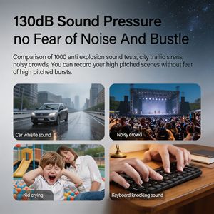 AI Noise Canceling <b>Wireless</b> Lavalier <b>Microphone</b> V36 Magnetic Charging Portable Mic 6-8 Hours Battery Life - Product Image 4