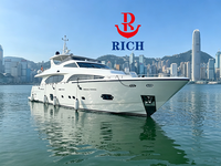 Yacht privé d'occasion Well Hey Sea 108, grue de levage pour jet ski, zone de jet ski à l'étrave, idéal pour les événements professionnels