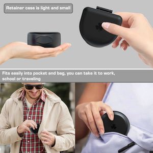 Mát Clover chỉnh nha người lưu giữ trường hợp silicone từ aligner Trường hợp với logo và lỗ thông hơi để lưu trữ răng giả - Product Image 6