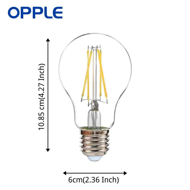 OPPLE LED 120VWifi電球E268.8 W GoogleTuya Siri Alexaアンティーク調光可能ヴィンテージガラスエジソンLEDキャンドルライトスマート電球