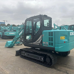 Mini-excavatrice Kobelco SK70 de 7 tonnes, faible nombre d'heures de fonctionnement, occasion, avec moteur, pompe et roulement certifiés, à vendre - Product Image 3
