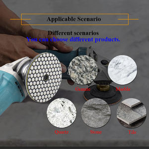 China günstigen Preis 7 Schritt Waben kante Stein Granit Marmor Polier pad trockene manuelle Polier <span class=keywords><strong>pads</strong></span> - Product Image 5
