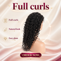Perruque Lace Front 100% Cheveux Humains Vierges, Cheveux Longs, Densité 180%, Dentelle HD, Sans Colle, Double Drawn, Baby Hair, Texture Bouclée, Nœuds Blanchis
