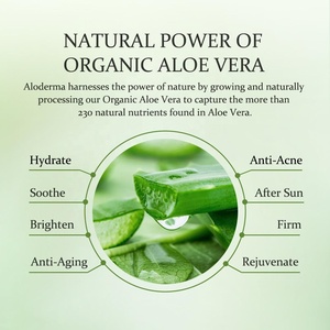 Gel Orgánico Puro de <span class=keywords><strong>Aloe</strong></span> <span class=keywords><strong>Vera</strong></span> Herbal para Aclarar, Hidratar y Eliminar el Acné del Rostro, Espinillas, Puntos Negros, Exceso de Grasa y Poros Obstruidos - Product Image 2