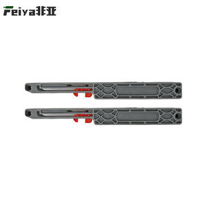 अलमारी कैबिनेट स्लाइडिंग दरवाजा ट्रैक-हाइड्रोलिक बफर मूक स्लाइडिंग हार्डवेयर रोलर के साथ स्लाइडिंग हार्डवेयर - Product Image 3