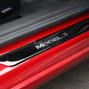 Copertura del davanzale della porta del pedale di benvenuto dell'auto per Tesla modello 3 - Product Image 6
