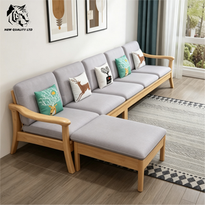 Sofá seccional de madera para sala de estar, nuevo, ecológico, con logotipo personalizado, de fábrica original, bajo costo, gran stock, actualización en progreso. - Product Image 3