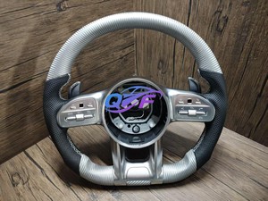 Convient pour Mercedes-Benz CL ClS CLA <span class=keywords><strong>a</strong></span> E S Classe C C36 G63 C43 W204 W205 W213 W212 W211 C300 W218 Volant en cuir personnalisé - Product Image 3