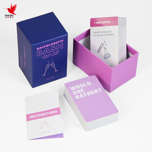 Jeu de cartes violet personnalisé coffret de jeu adultes famille couples-fabricant brodé fête groupe ivre boire jeu de jeu - Product Image 2
