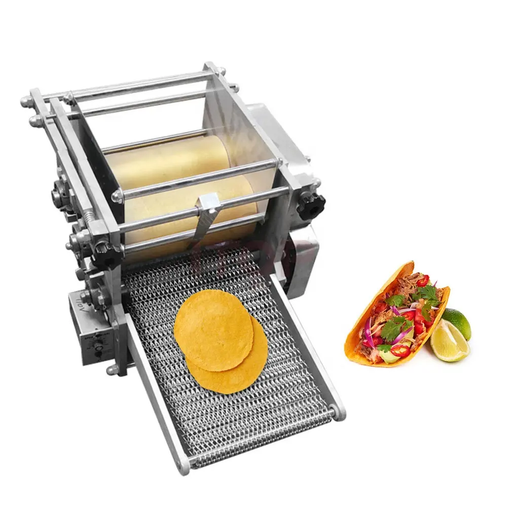 Corn Tortilla Making Machine/ Mexican Cake Machine Stainless Steel Multifunction Roti Making Machine Fully Automatic