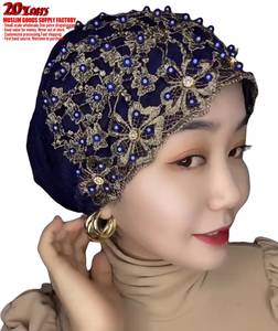 Wholesale supplier of high-quality Indian ethnic fashion Muslim women's headscarves and <b>hats</b> - Product Image 4