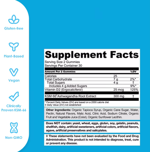 Suplemento dietético OEM, gomitas de Ashwagandha, mezcla de hierbas, ayuda a la relajación y mejora del estado de ánimo, potenciador inmunológico, 60 gomitas - Product Image 5