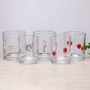 أكواب شرب زجاجية كريستالية بتصميم أيقوني لطيف، أكواب شفافة للمياه والعصير والويسكي، قابلة للتخصيص - Product Image 3