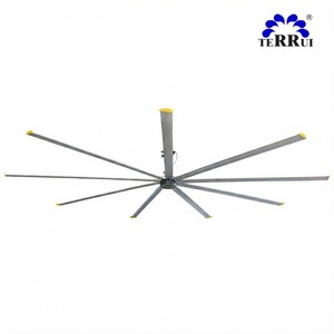 Ventilateur de plafond industriel silencieux à haut volume avec un bruit de 36 décibels et contrô<span class=keywords><strong>le</strong></span> par application pour les usines de fabrication - Product Image 1