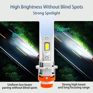 หลอดไฟหน้ารถยนต์ LED รุ่น <span class=keywords><strong>D</strong></span> <span class=keywords><strong>Series</strong></span> D4S/R กำลังไฟ 45 วัตต์ ความสว่าง 4800 ลูเมน แรงดันไฟฟ้า 9-36 โวลต์ แสงสีขาว 6000K ระบบระบายความร้อนดี - Product Image 2