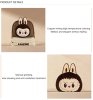 Sac fourre-tout Joker de série classique Labubu authentique Grand sac à dos en peluche Tête Sherpa Sac à dos avec sac à main de mode mignon