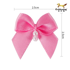 Nơ ruy băng satin thủ công cao cấp, giá rẻ, 196 màu tùy chọn, đính ngọc trai, dùng cho đồ lót, sản xuất tại xưởng Mafolen - Product Image 3