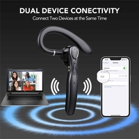 Headset dengan mikrofon G2, headphone nirkabel Earphone