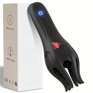 Người đàn ông mạnh mẽ của glans huấn luyện viên Vibrator ngón tay mềm rung g-spot masturbator kéo dài độ bền Massager nam thủ dâm - Product Image 1
