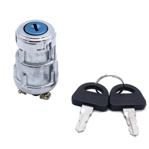 Interruptor de encendido JK423, cerradura de cobre puro con 2 llaves, Universal para coches, camiones, montacargas, vehículos agrícolas - Product Image 1