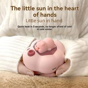 Calentadores de Manos Recargables USB 2 en 1 con Forma de Animalito, Calentadores de Bolsillo de Silicona con 2 Modos de Calor para Trabajar, Niños y Estudio - Product Image 5
