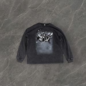 Sudaderas de Hombre al por Mayor, Personalizadas con Serigrafía, 100% Algodón, Estilo Vintage Lavado, Corte Holgado - Product Image 4