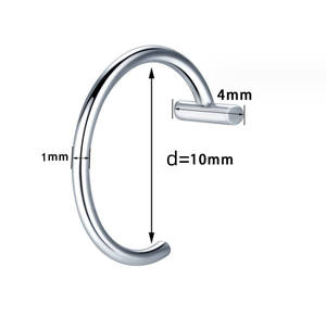 Punto de joyería europea y americana de acero inoxidable <span class=keywords><strong>sin</strong></span> agujeros anillo de labio falso SUMINISTRO DE Clip de labio <span class=keywords><strong>Piercing</strong></span> joyería labio clavo - Product Image 5