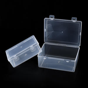 กล่องเก็บของพลาสติกใส 14.3x10.6x5.8 ซม. พร้อมฝาปิดสำหรับของเล่นเครื่องเขียนเครื่องประดับจัดระเบียบรูปสี่เหลี่ยมผืนผ้าวัสดุ PP - Product Image 4