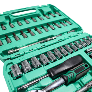 Jeu de douilles à cliquet 53 pièces 1/4'' à 72 dents, qualité industrielle, acier au carbone, kit d'outils professionnel pour mécaniciens et ateliers automobiles - Product Image 6