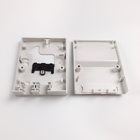 Boîtier de distribution optique FTTH mini 2 ports en ABS pour montage mural intérieur, plaque frontale fibre optique avec adaptateur SC