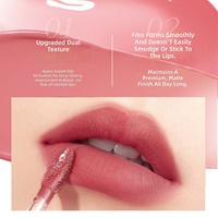 Brillo Labial Líquido con Efecto Niebla de Agua, Certificado por BPOM y HALAL, Hecho en Indonesia, Larga Duración, Doble Textura, para Maquillaje Diario