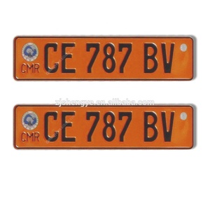 Plaques d'<span class=keywords><strong>immatriculation</strong></span> vierges en gros en relief réfléchissantes en aluminium européennes adaptées aux besoins du client - Product Image 4