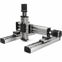 Kit de Robot CNC de 3 Ejes XYZ con Guía Lineal de Acero para Rodamientos de Alta Precisión de 0.05 mm, Estructura Cerrada, para Automatización de Grabado Láser