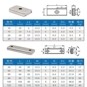 Imán de Neodimio N42UH/N52 con Orificio Cilíndrico para Puertas, Materiales Industriales de Níquel, Buen Precio - Product Image 3