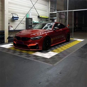 Dalles de sol en PP amovibles en gros, haute résistance, à emboîtement, pour l'esthétique automobile, les stations de lavage 4S, faciles à déplacer et à reconfigurer - Product Image 4