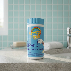 CRYSTAL FRESH Herbal 22G Poudre déodorante et anti-transpirante fraîche et rafraîchissante pour tous les genres (CP-022 FRESH COOL) Déodorisation ciblée et effet rafraîchissant - Product Image 2