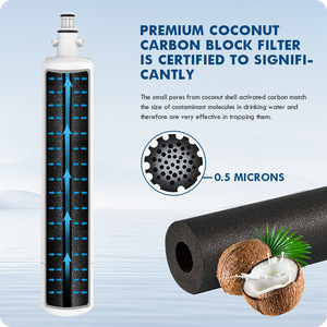 Cartouche de filtre à eau au charbon actif Z009, coque de noix de coco, haute efficacité, sans éclatements, pour filtres RPWF - Product Image 3
