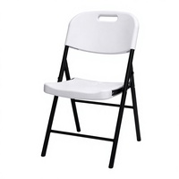 Chaise pliante en plastique HDPE moulé par soufflage, design moderne, légère, imperméable, portable pour la maison, les fêtes, le jardin, les mariages, l'extérieur