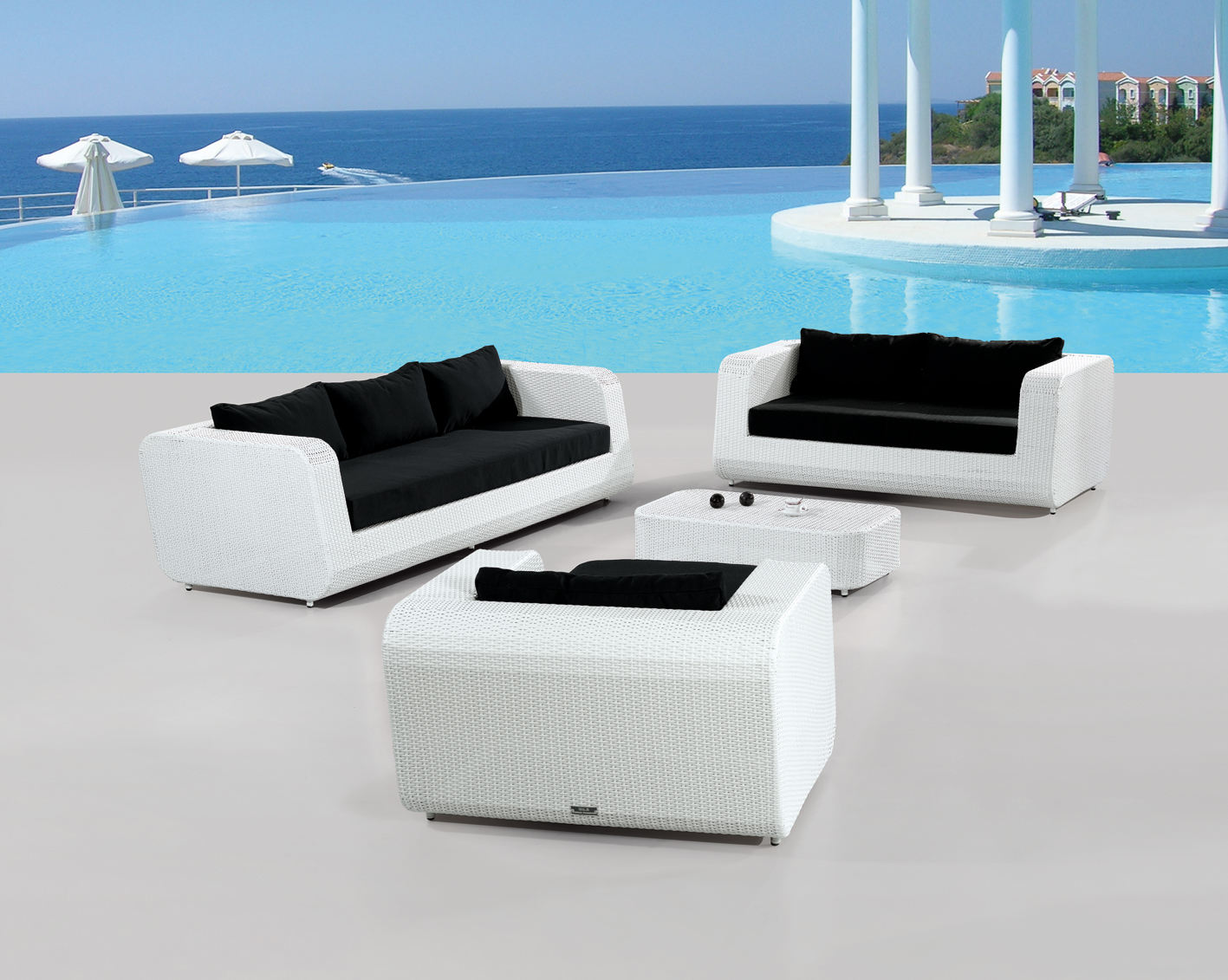 Shop Our Outdoor Modern White Rattan Furniture Collection