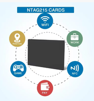 Carte de membre NFC personnalisée en PVC caoutchouc étanche ISO, mini-étiquette programmable avec puces, code QR, finition mate, pour paiement et hôtellerie