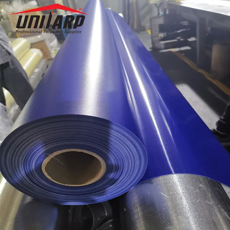 Hersteller 18 oz Vinyl Coated Fabric Roll PVC-beschichtete Plane Kunststoff platte für LKW-Abdeckung