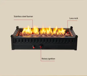 Garden Square portable fire pit table top fireplace outdoor gas fire pit