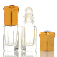Flacons roll-on en verre transparent mat de 3 ml, 6 ml, 12 ml, vides, pour parfum et huiles essentielles, avec logo personnalisé, MOQ 100 pièces, échantillon gratuit