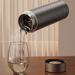 Vacuüm Geïsoleerde Kopfles 24H Warm/Koud Retentie Puur Titanium Thermos Reismok Custom Logo Voor Auto/Kantoor/Cadeau - Product Image 3